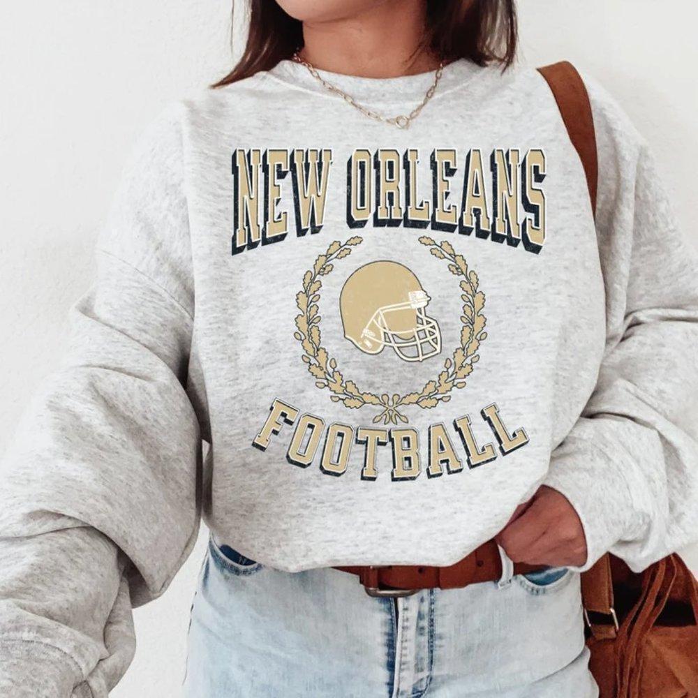 New Orleans Saints Football Crewneck Sweatshirt
